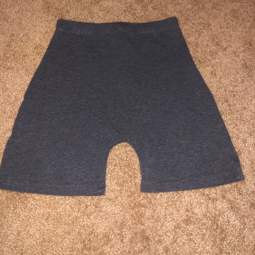 Gray Brandy Melville biker shorts